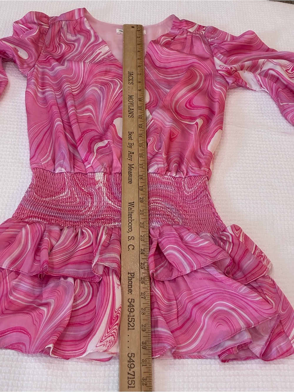 Amanda Uprichard Amber Mini Dress in Pink Swirl - Size XS :Stunning Amanda - Picture 6 of 8
